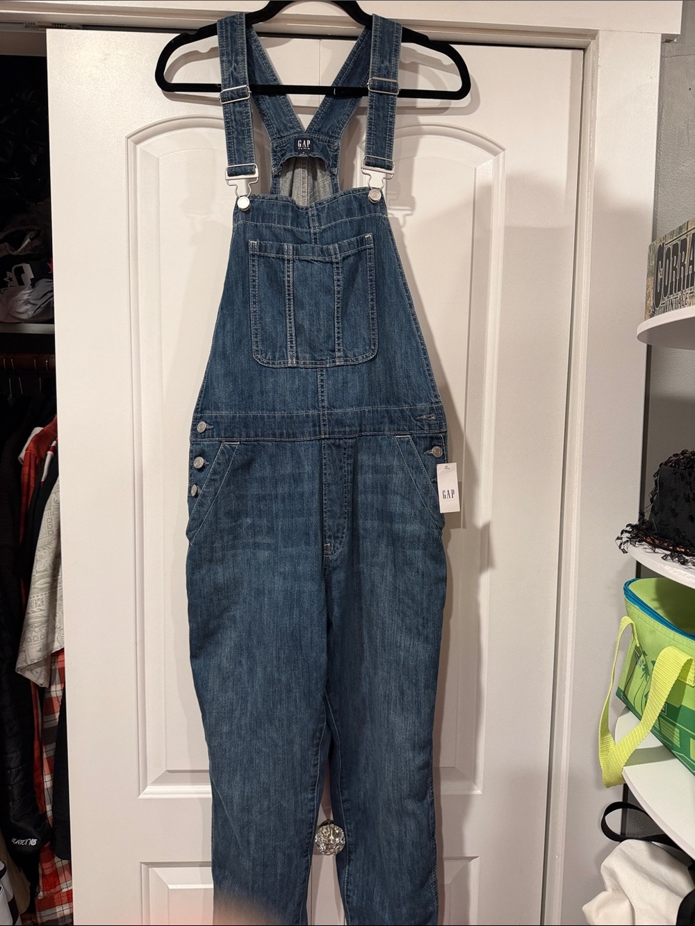 GAP Women's Denim Overall Jumpsuit in Medium Blue NWT